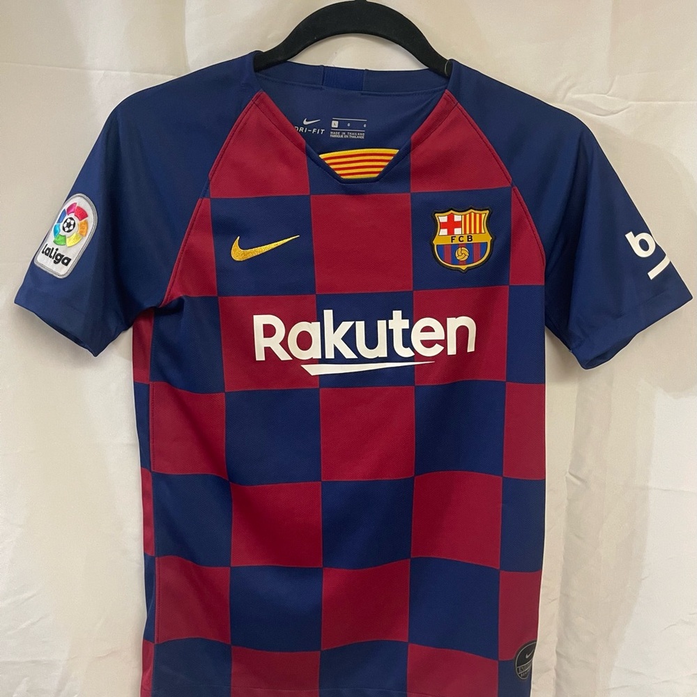 2019-2020 Barcelona Home Vapor Match Nike jersey (Kids)